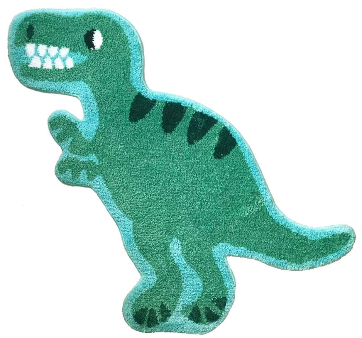 Hyst 3.02X3.61Ft T-Rex Dinosaur Shaped Design Bathroom Mat,Showroom Bathmat,Non-Slip Bath Rugs,Play Carpet Area Rug,Photography
